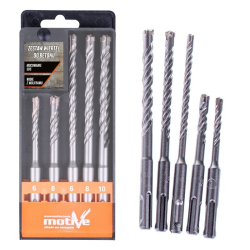 Zest. wiert. do bet. SDS+ Motive 5 szt rozm 4-10mm